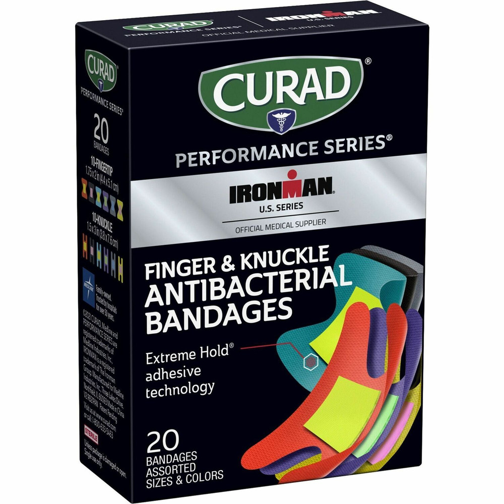 Medline Industries, Inc Curad CURIM5021V1 Curad Finger/Knuckle Antibacterial Bandage
