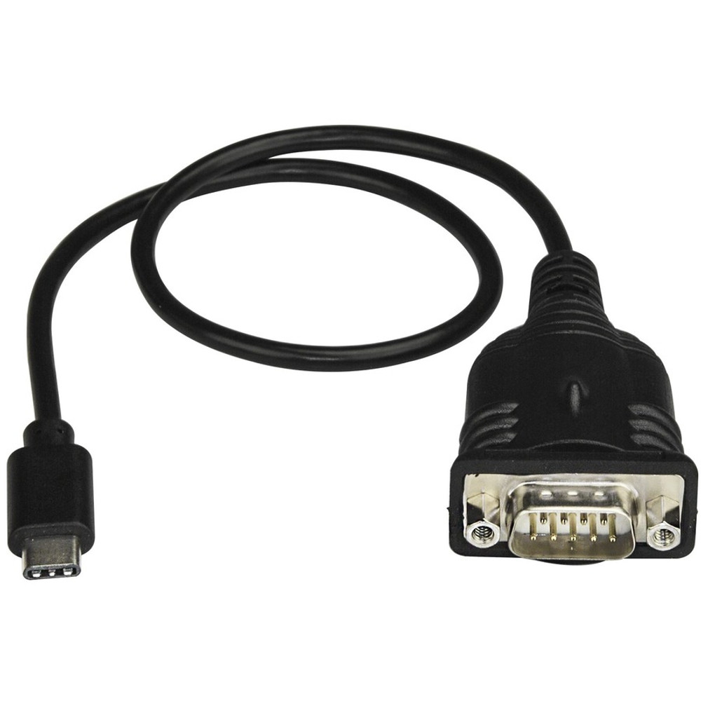 StarTech.com ICUSB232PROC StarTech.com USB C to Serial Adapter Cable with COM Port Retention, 16" (40cm) USB Type-C to RS232 DB9 Converter Cable, Windows/Mac/Linux