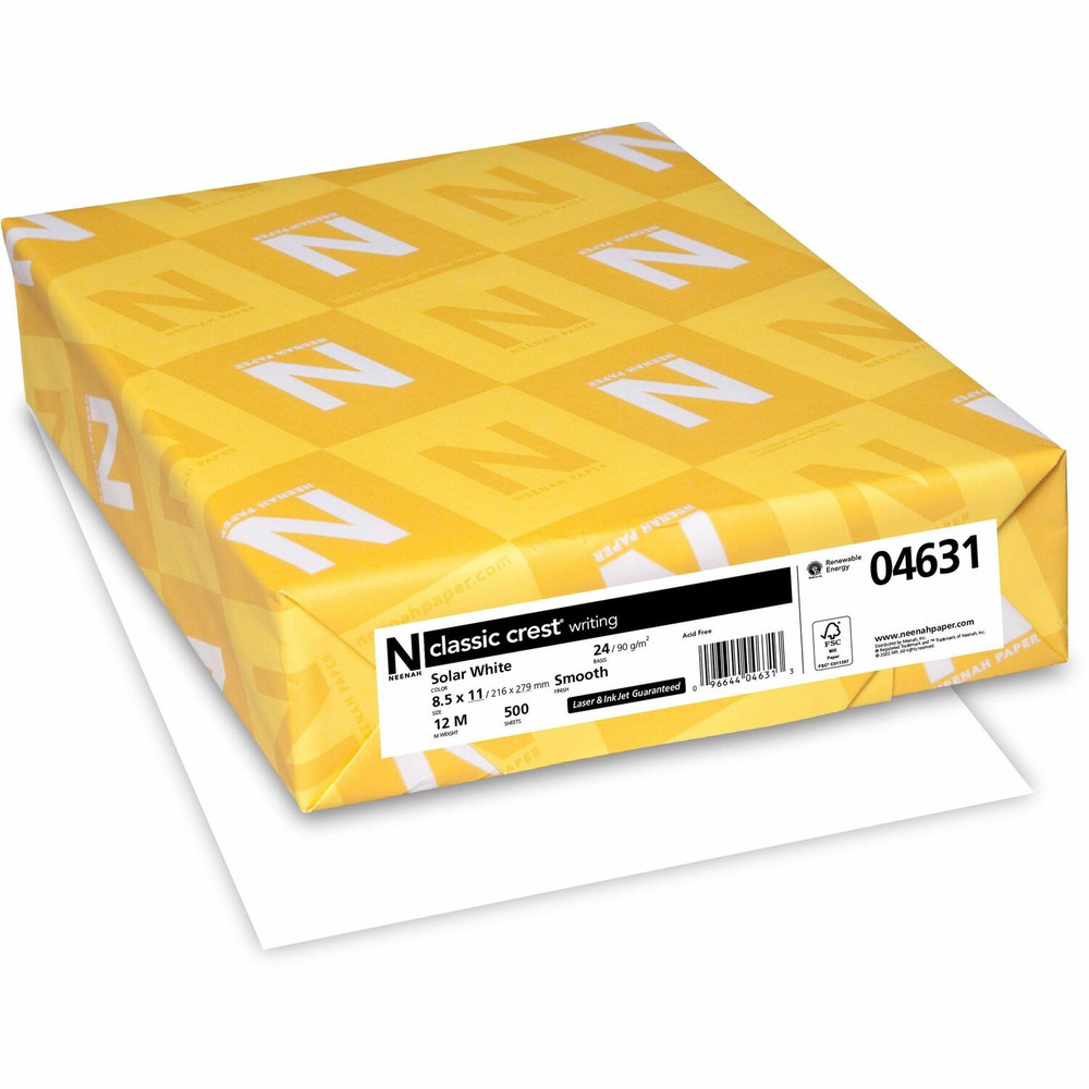 Neenah Paper, Inc Classic Crest 04631 Classic Crest Premium Paper - White