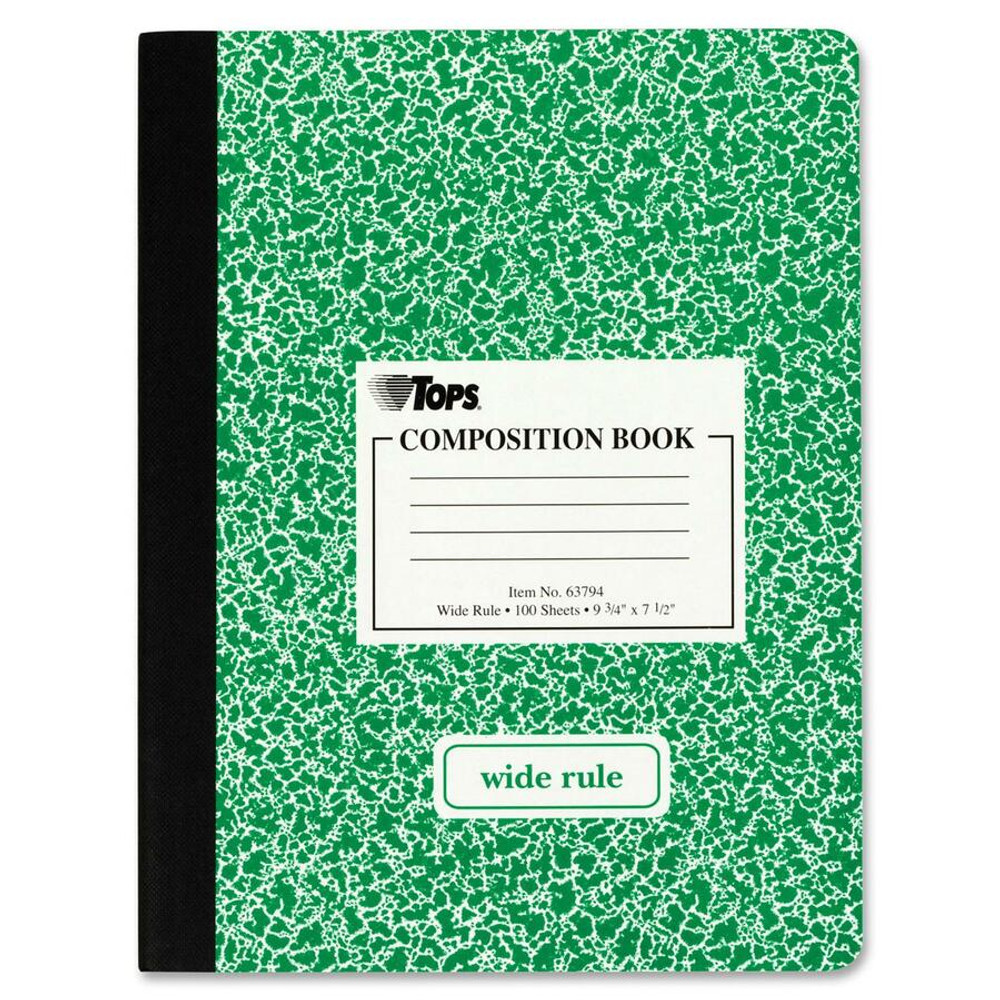 TOPS Products TOPS 63794 TOPS Wide Ruled Composition Books