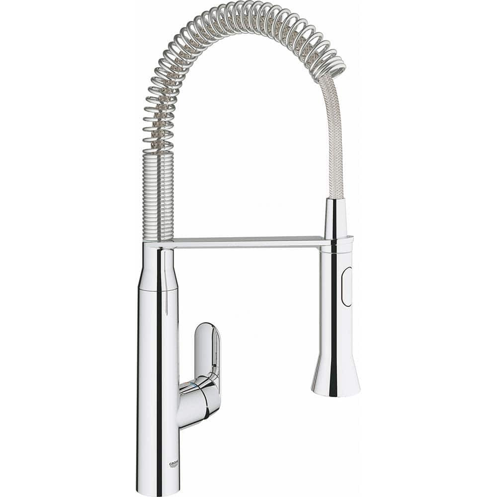 Grohe 31380000 Kitchen & Bar Faucets; Type: Pull Down ; Style: Contemporary; Modern; Transitional ; Mount: Deck ; Design: One Handle ; Handle Type: Lever ; Spout Type: High Arc