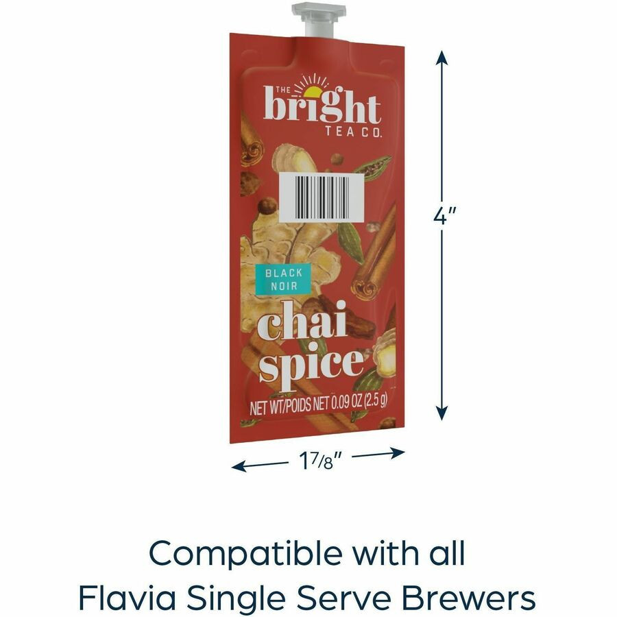 Lavazza North America The Bright Tea Co. 48021 The Bright Tea Co. Chai Spice Black Tea Freshpack
