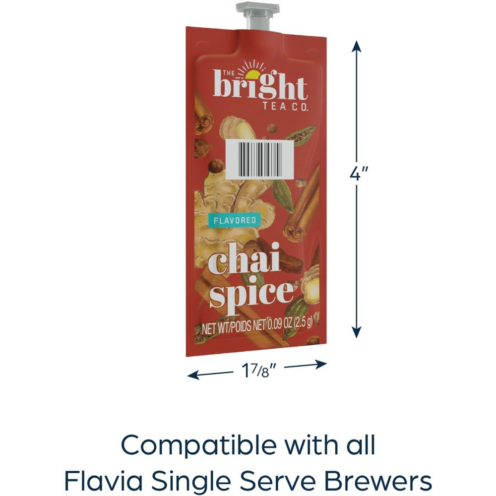 Lavazza North America The Bright Tea Co. 48021 The Bright Tea Co. Chai Spice Black Tea Freshpack