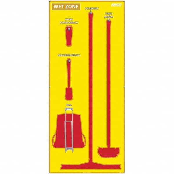 AccuformNMC 30 x 68" Aluminum Composite Panel Shadow Board MSCSB122ACP