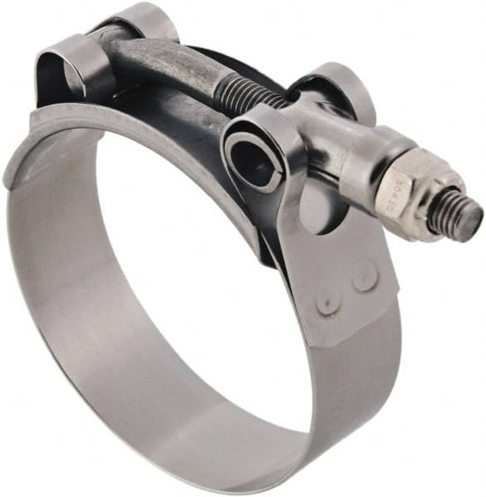 IDEAL TRIDON 300210225051 T-Bolt Channel Bridge Clamp: 2.25 to 2.56" Hose, 3/4" Wide, Stainless Steel