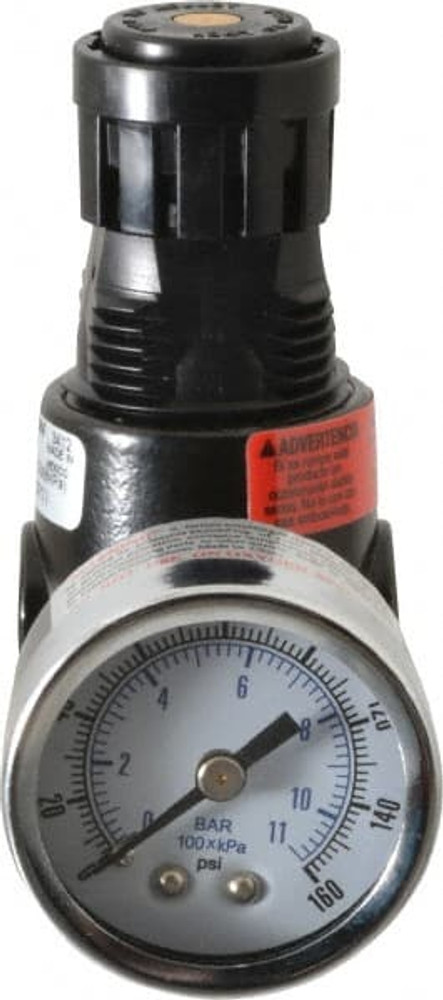 Wilkerson R03-01-G00 Compressed Air Regulator: 1/8" NPT, 300 Max psi, Miniature