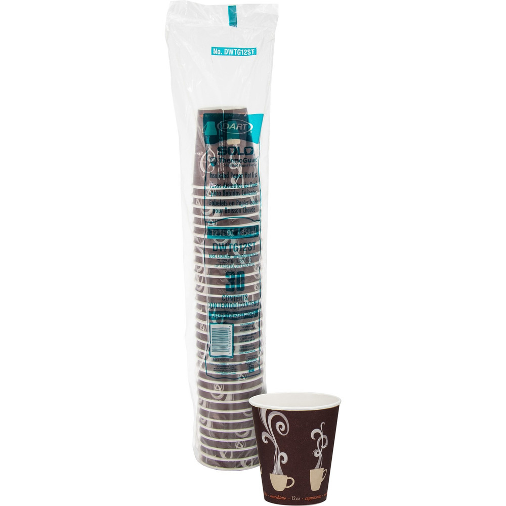Solo Cup Company Solo DWTG12ST Solo ThermoGuard 12 oz Double Walled Paper Hot Cups
