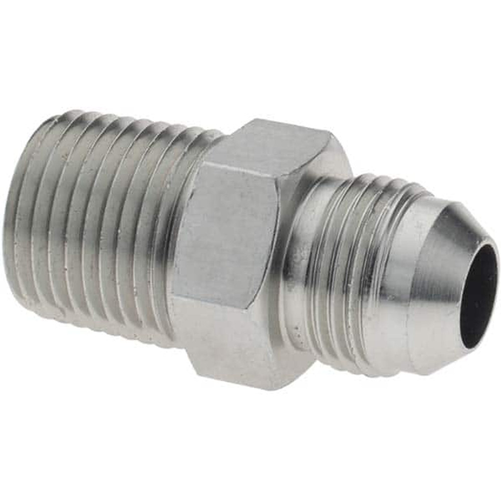 Parker KP65781 Steel Flared Tube Connector: 1/2" Tube OD, 1/2 Thread, 37 ° Flared Angle
