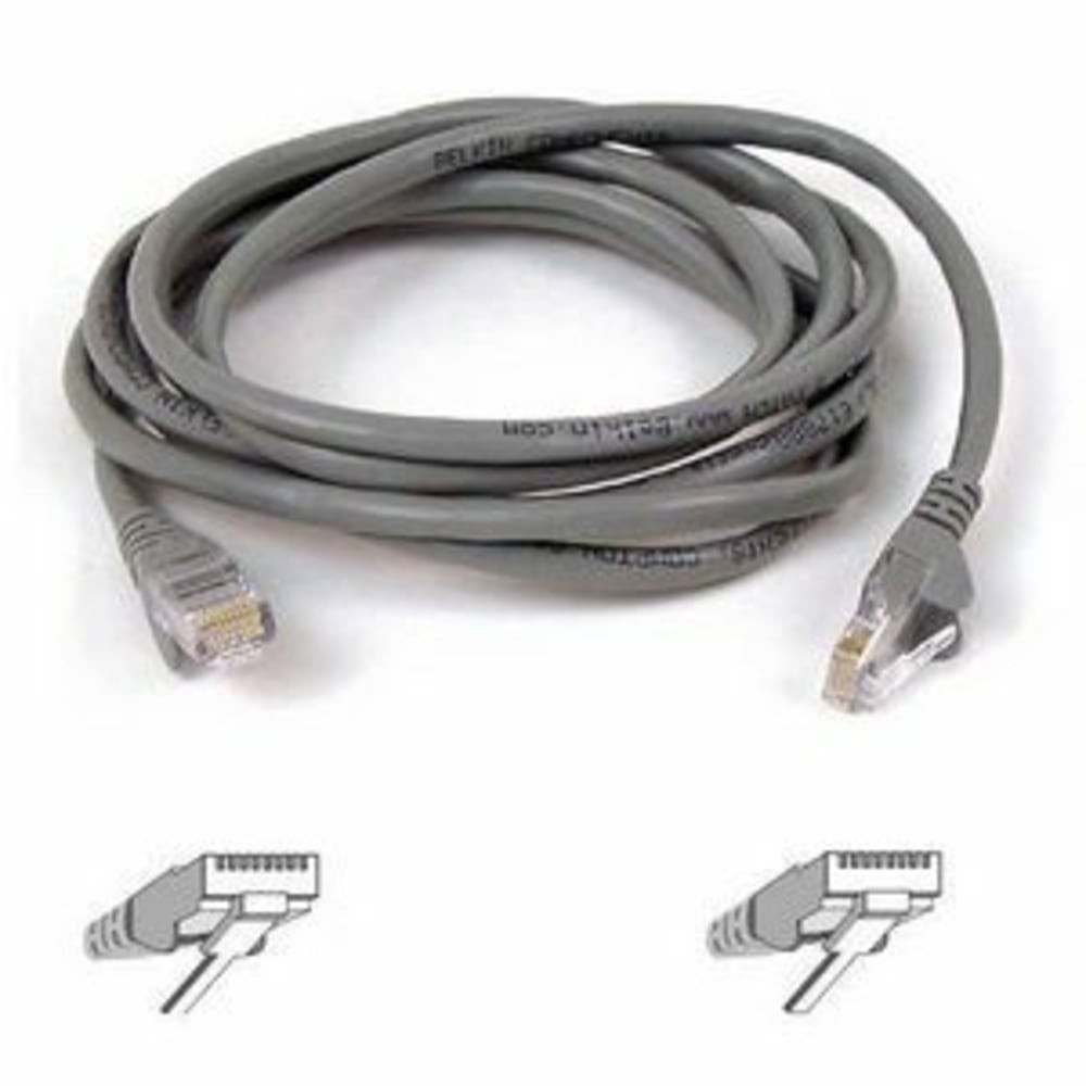 BELKIN, INC. A3L791-02 Belkin Cat5e Patch Cable - RJ-45 Male Network - RJ-45 Male Network - 2ft - Gray