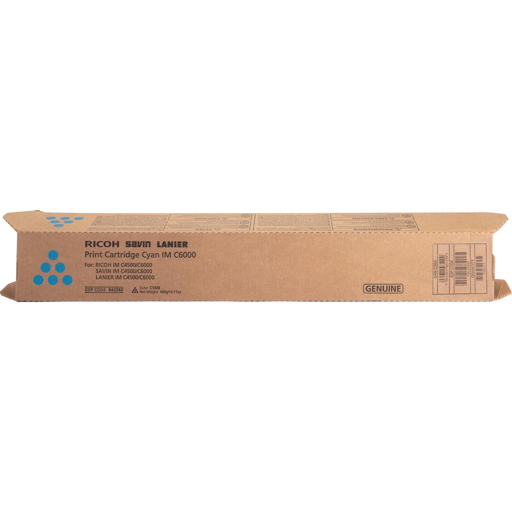 Ricoh Imaging Company, Ltd. Ricoh 842282 Ricoh Original Laser Toner Cartridge - Cyan - 1 Each