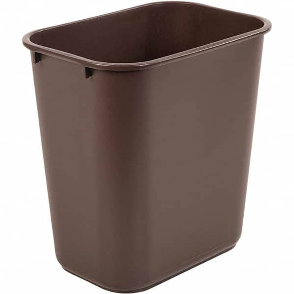 Toter WBF06-00BRW 6-3/4 Gal Rectangle Brown Trash Can