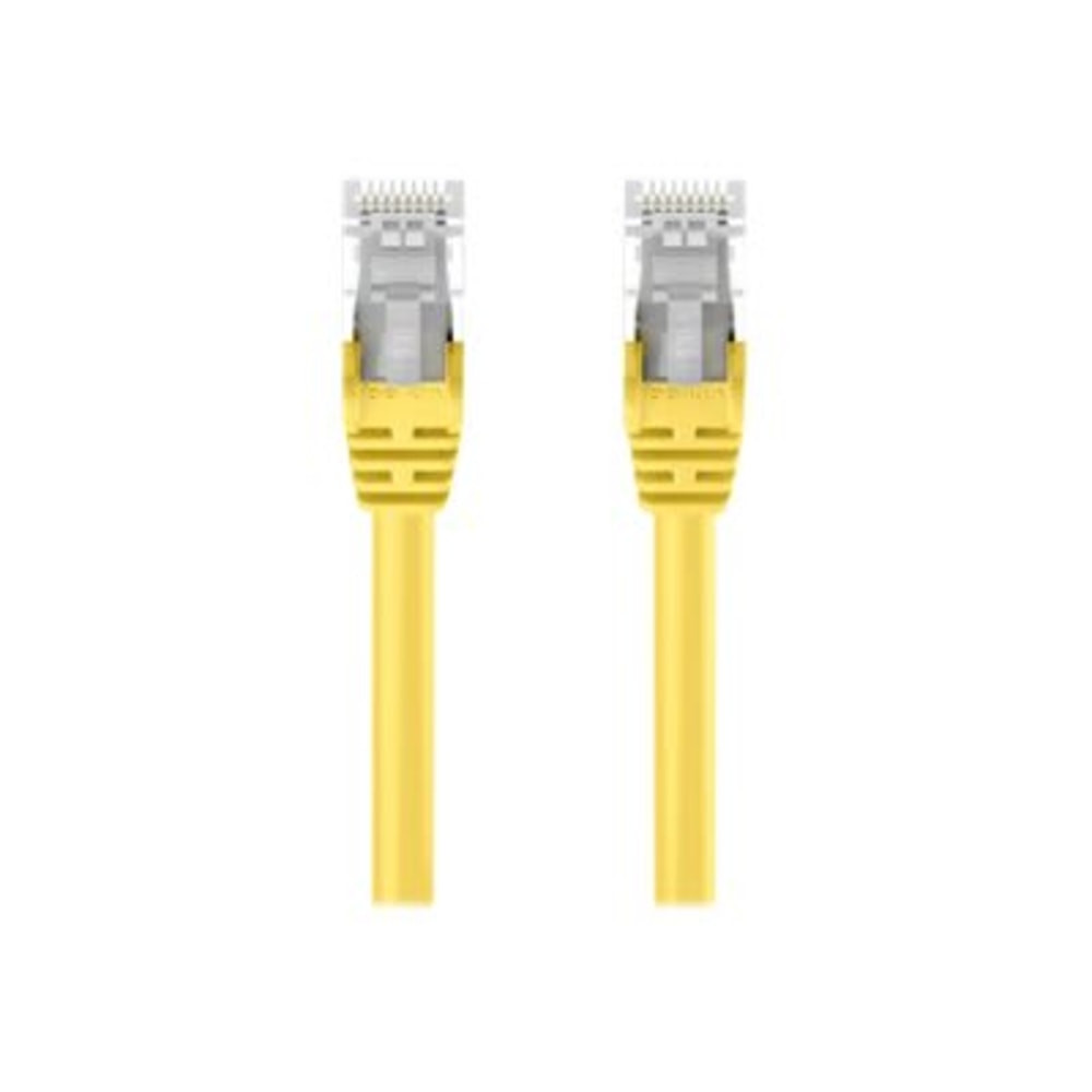 BELKIN, INC. A3L791-04-YLW-S Belkin - Patch cable - RJ-45 (M) to RJ-45 (M) - 4 ft - UTP - CAT 5e - molded, snagless - yellow - for Omniview SMB 1x16, SMB 1x8; OmniView IP 5000HQ; OmniView SMB CAT5 KVM Switch