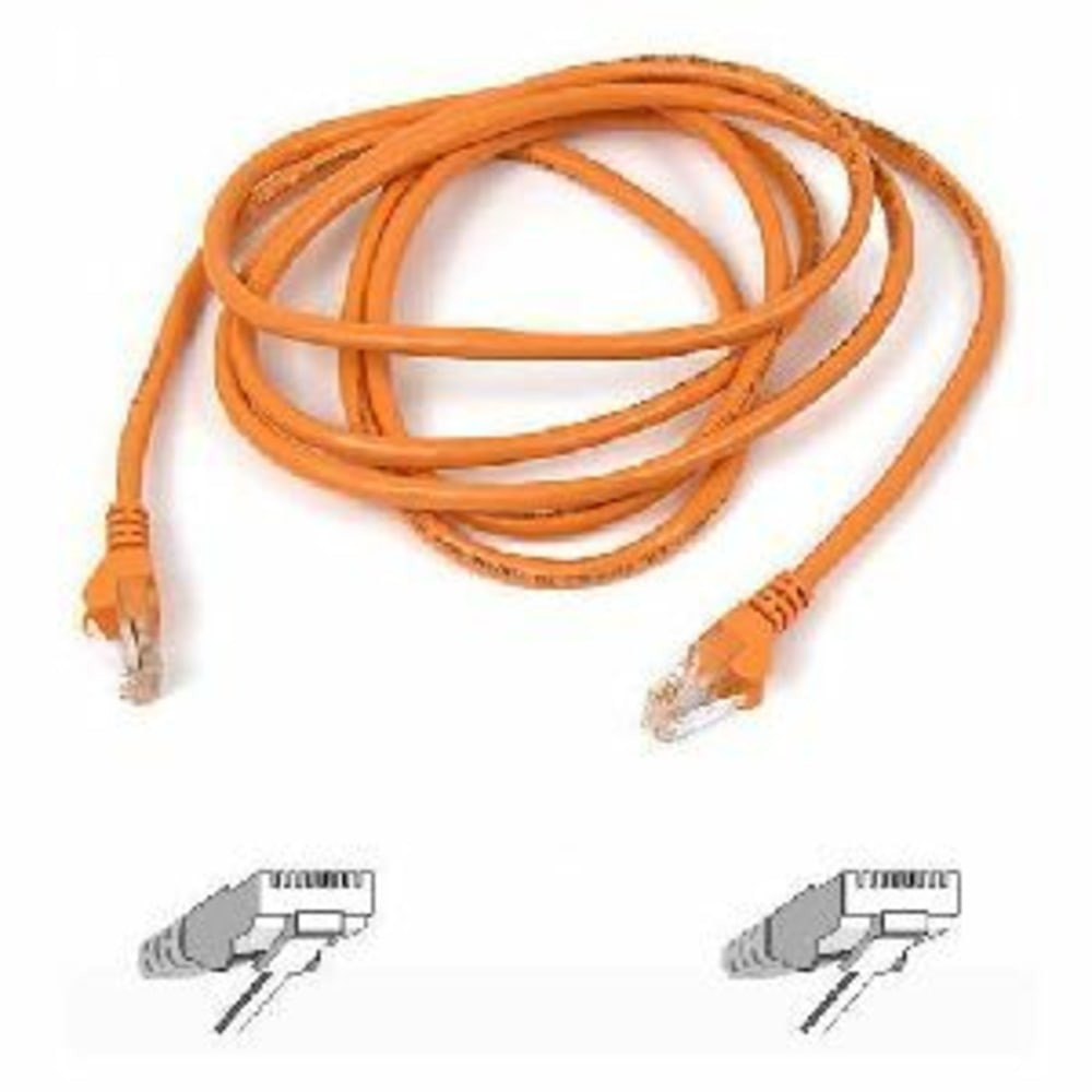 BELKIN, INC. Belkin A3L791-05-ORG  Cat5e Patch Cable - RJ-45 Male - RJ-45 Male - 5ft - Orange