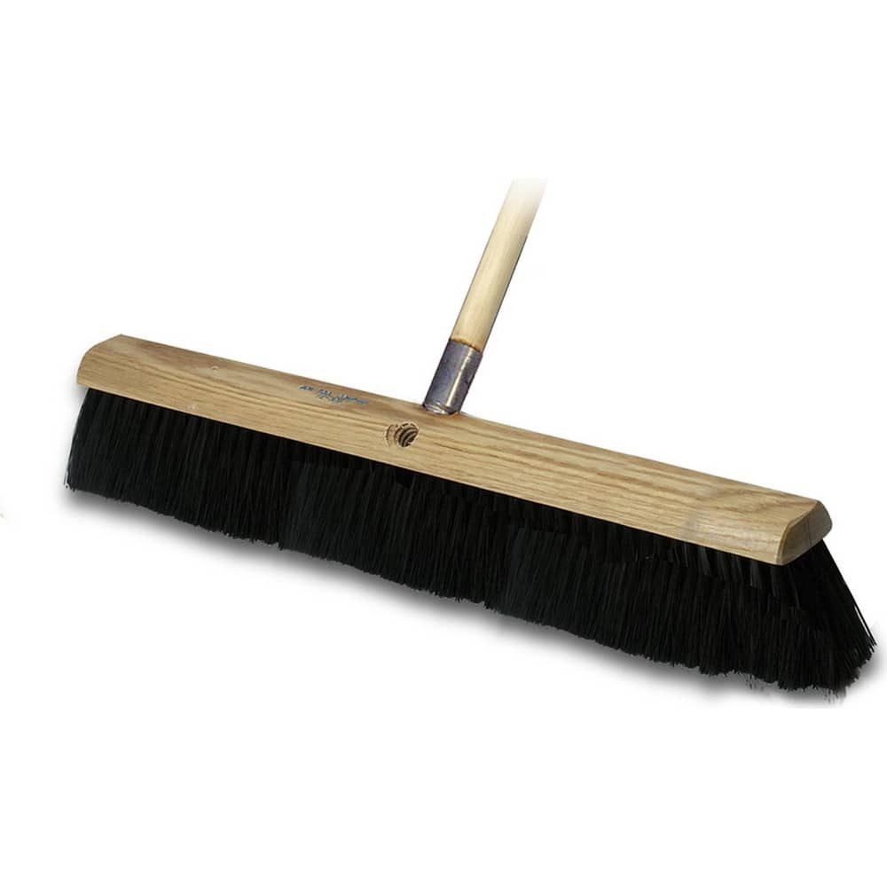 Bon Tool 12-305 Push Broom: 36" Wide, Plastic Bristle