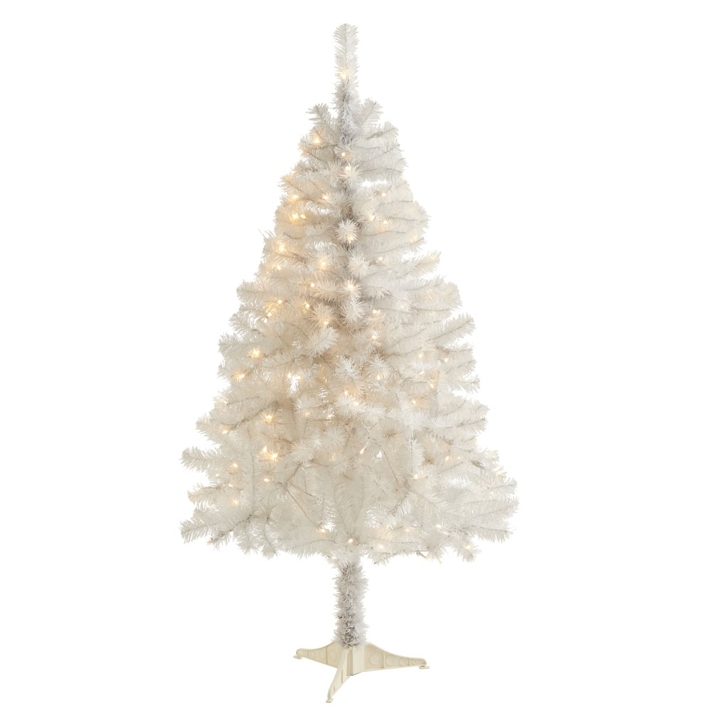 NEARLY NATURAL INC. T1725 Nearly Natural Artificial Christmas Tree, 4', White