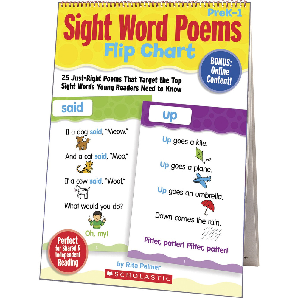 Scholastic 0545115949 Scholastic Sight Word Poems Flip Chart