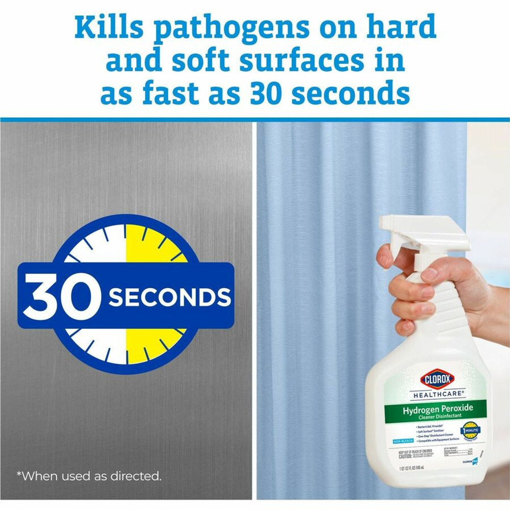 The Clorox Company Clorox Healthcare 30828 Clorox Healthcare Hydrogen Peroxide Cleaner Disinfectant Spray