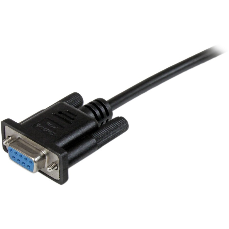 StarTech.com SCNM9FF2MBK StarTech.com 2m Black DB9 RS232 Serial Null Modem Cable F/F