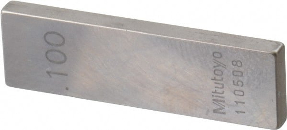 Mitutoyo 611191-531 Rectangle Steel Gage Block: 0.1", Grade 0