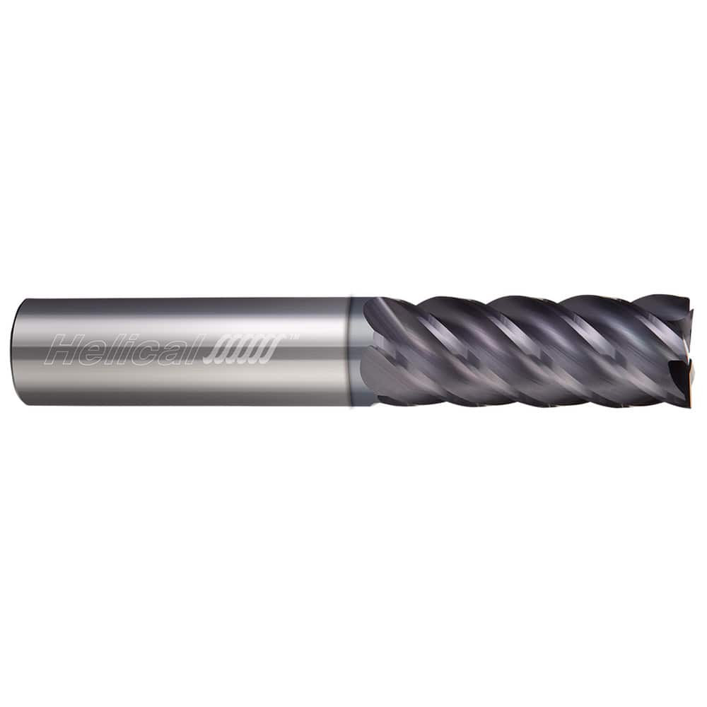 Helical Solutions 05097 Square End Mill: 3/16" Dia, 3/4" LOC, 5 Flutes, Solid Carbide