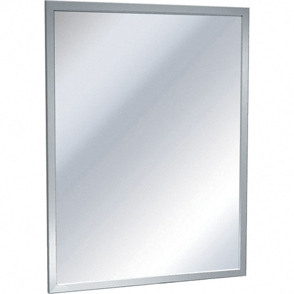 ASI-American Specialties, Inc. 0600-2436 Washroom Mirrors; Mirror Material: Glass ; Mirror Height: 36in ; Mirror Width: 24in ; Theft Resistant: Yes ; Shelf Included: No