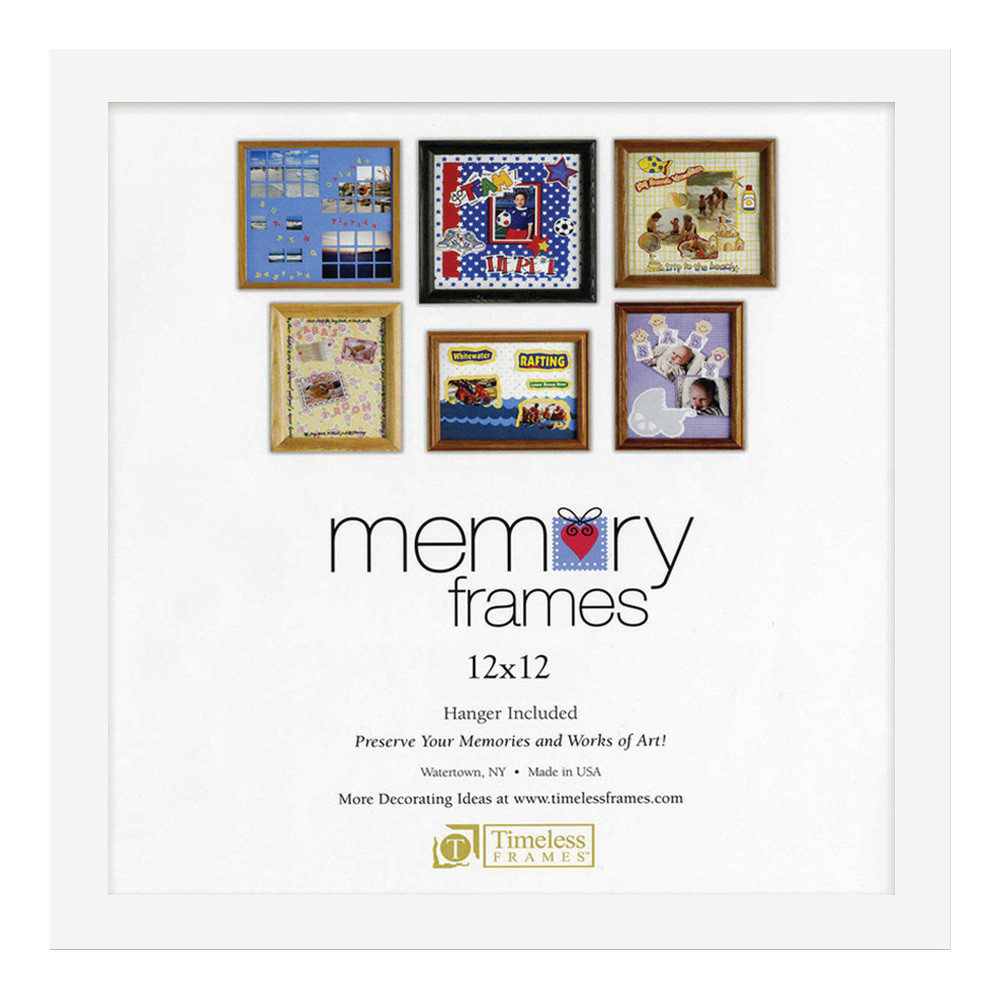 SUPER COIL, INC. Timeless Frames 46586  Anna Memory Frame, 12in x 12in, White