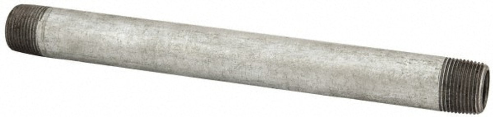 B&K Mueller 564-100HN Galvanized Pipe Nipple: 3/4", 10" Long, Schedule 40, Steel