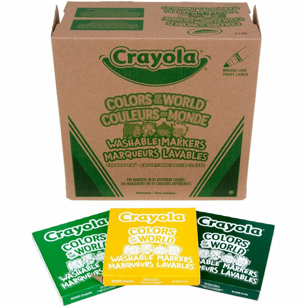 Crayola, LLC Crayola 588228 Crayola Multicultural Colors Washable Markers