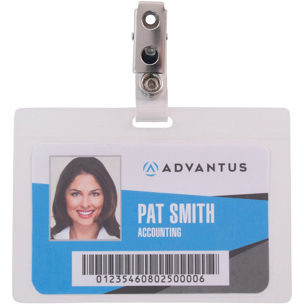 Advantus Corp Advantus 97101 Advantus Strap Clip Self-laminating Badge Holders