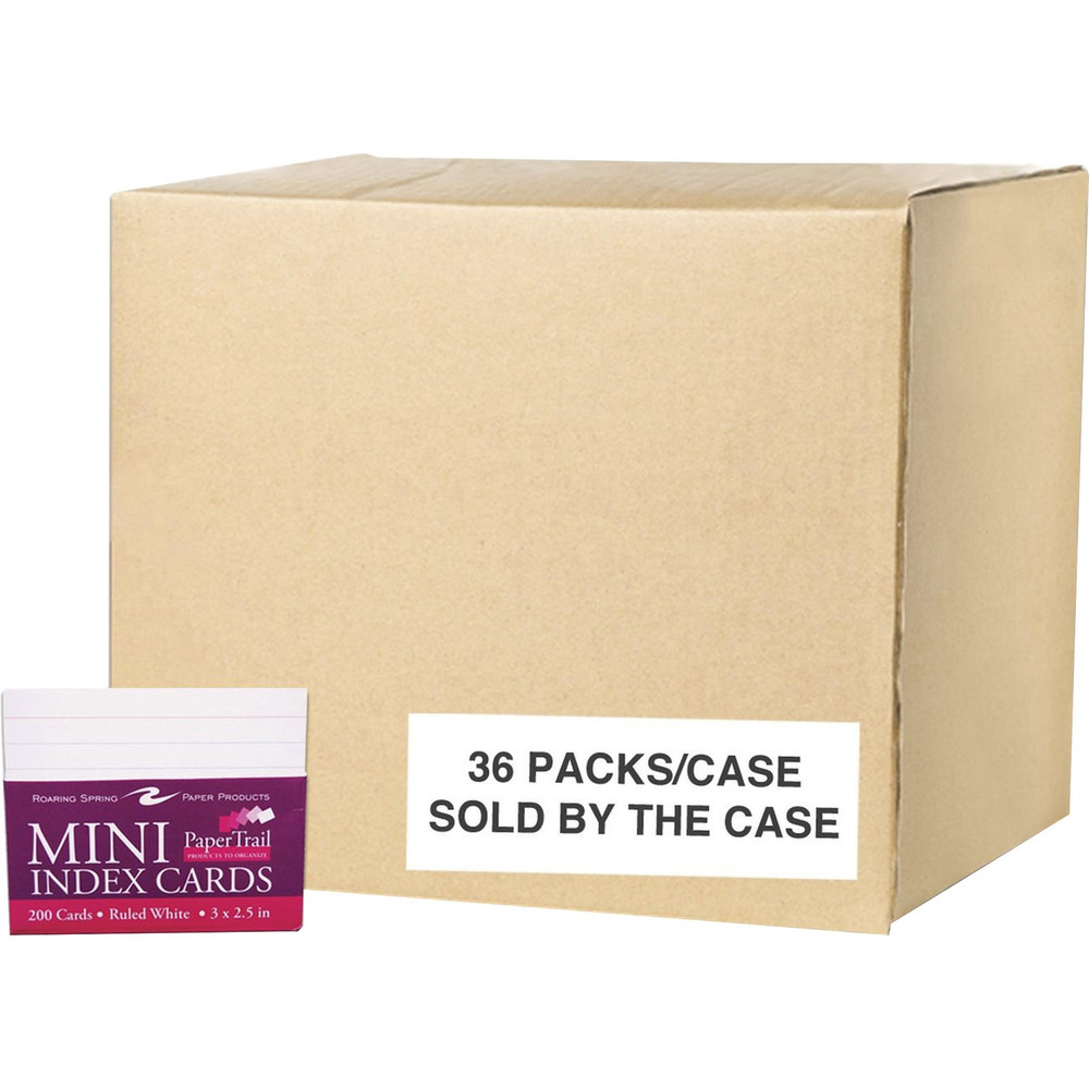 Roaring Spring Paper Products Roaring Spring 28041cs Roaring Spring PaperTrail Ruled Index Cards