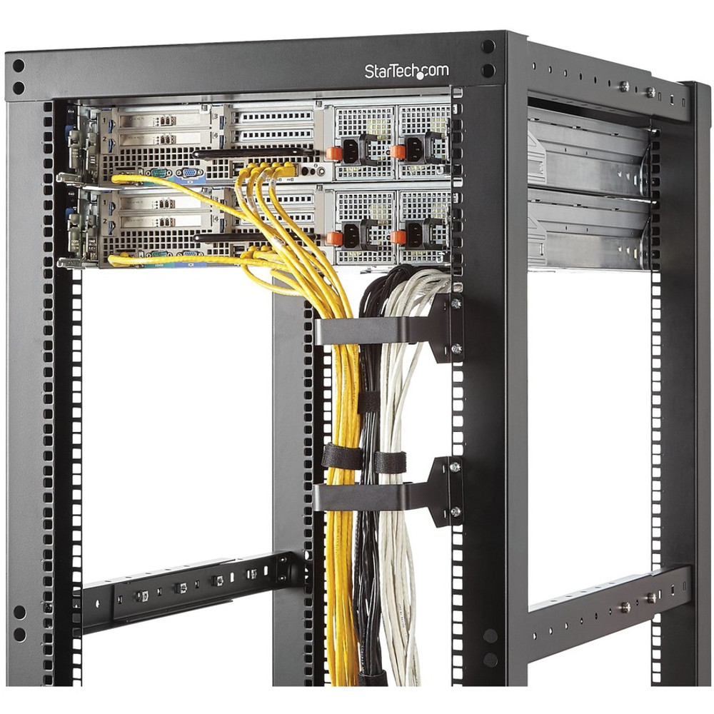 StarTech.com CMHOOKMW StarTech.com Multi-Directional Vertical Server Rack Cable Management D-Ring Hook 2.4x3.9in (6x10cm)