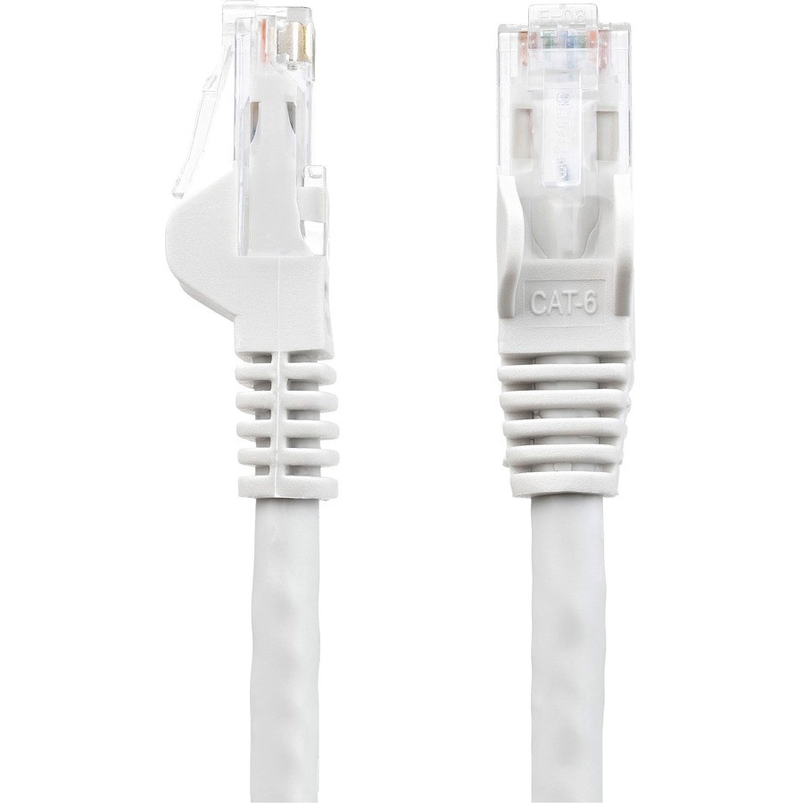 StarTech.com N6PATCH30WH StarTech.com 30ft CAT6 Ethernet Cable - White Snagless Gigabit - 100W PoE UTP 650MHz Category 6 Patch Cord UL Certified Wiring/TIA