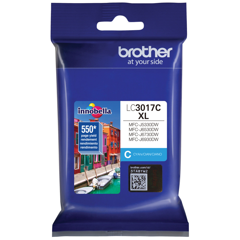 BROTHER INTL CORP LC3017C Brother LC3017I Cyan High-Yield Ink Cartridge, LC3017C