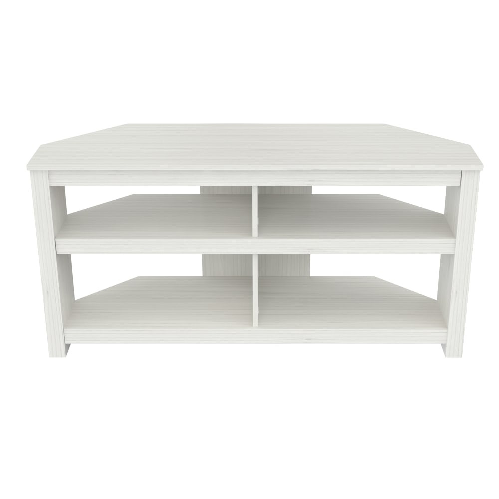 INVAL AMERICA, INC. Inval MTV-16919  Corner TV Stand For TVs Up To 60in, Laricina White