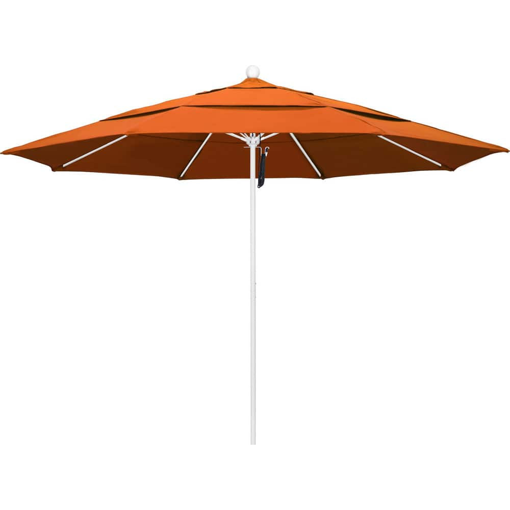 California Umbrella 194061619469 Patio Umbrellas; Fabric Color: Tuscan ; Base Included: No ; Fade Resistant: Yes ; Diameter (Feet): 11 ; Canopy Fabric: Pacifica