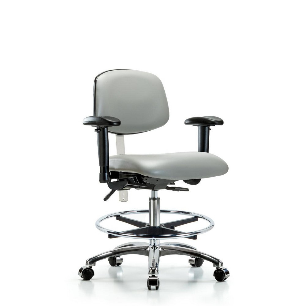 Blue Ridge Ergonomics MSC44101 Task Chair: Vinyl, Dove