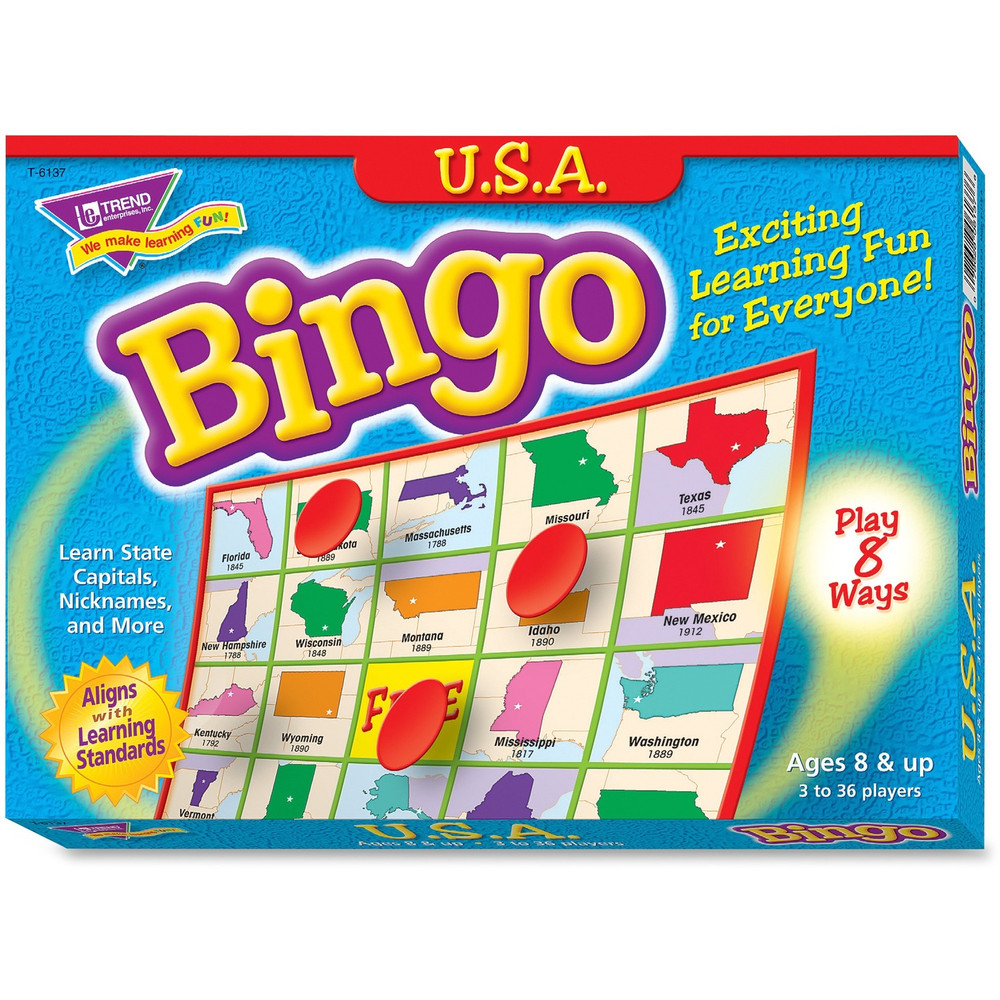 TREND Enterprises Inc. Trend 6137 Trend U.S.A. Bingo Game