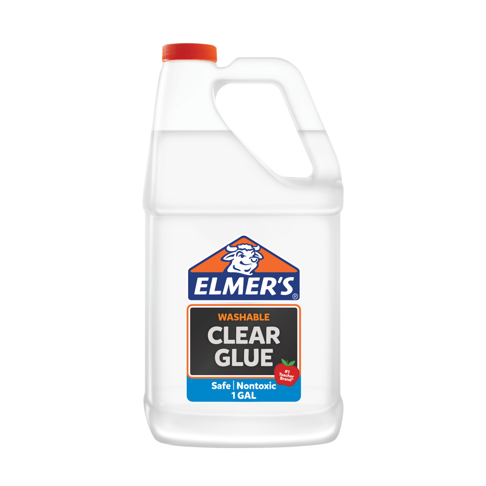 Great for arts and crafts and simple mends, this glue creates an ideal hold. The smooth formula dries clear and is ideal for bonding paper, wood, fabric and ceramics.  Ideal for adhering paper, wood, fabric and ceramics together.  Smooth formula creates a clear finish that blends with your items.  Can be combined with the Elmers Activating Solution (sold separately) to make batches of fun slime.  Nontoxic, washable formula for safe use and easy cleanup.  Safe, washable and non-toxic  Great for bonding materials like paper, wood, fabric and ceramics  Adjustable before setting so its easy to perfect your projects  ACMI Certified AP Nontoxic. For detailed information see www.acmiart.org.  Less harsh chemicals - made with fewer harsh chemicals, or safer chemicals than typical alternatives, helping  reduce your use of and exposure to substances that may be more harmful to your health and the environment.