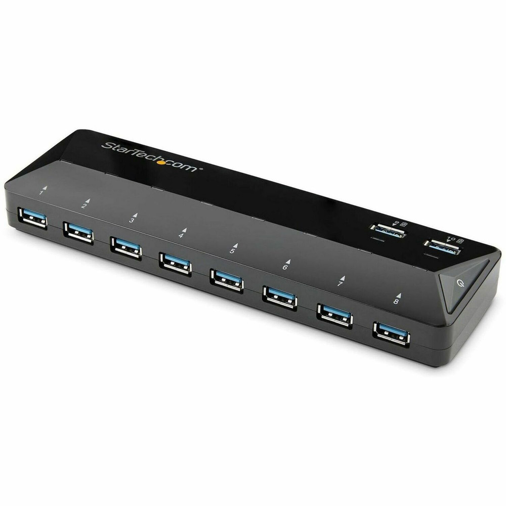 StarTech.com ST103008U2C StarTech.com 10-Port USB 3.0 Hub with Charge and Sync Ports - 2 x 1.5A Ports - Desktop USB Hub and Fast-Charging Station