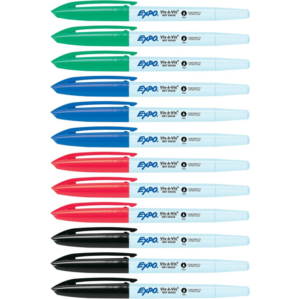Newell Brands Expo 2134347 Expo Vis-A-Vis Wet-Erase Markers