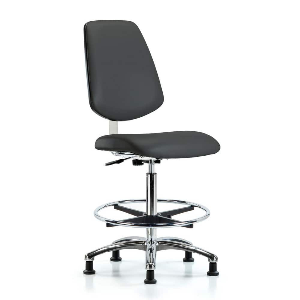 Blue Ridge Ergonomics MSC40291 Task Chair: Vinyl, Charcoal