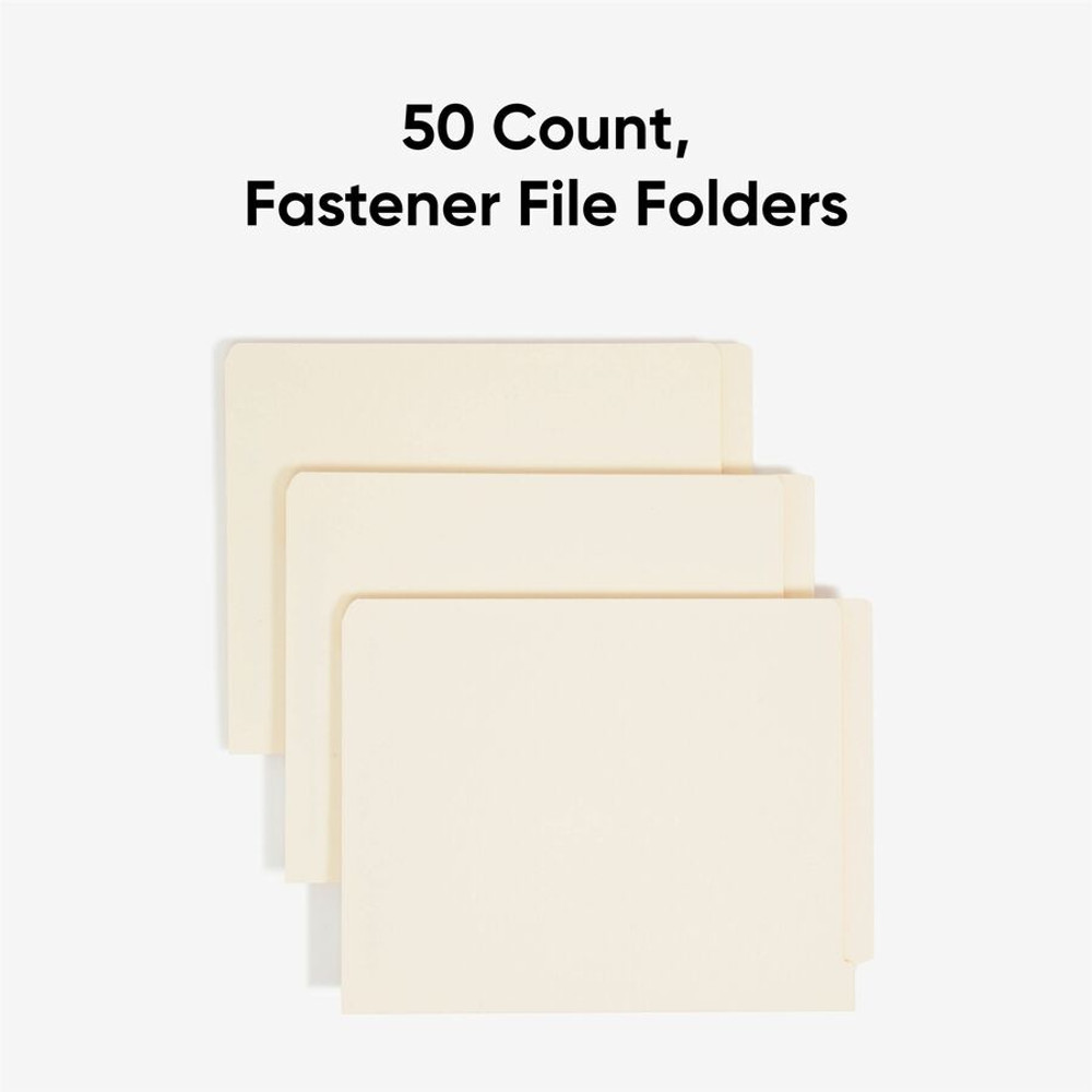 Smead Manufacturing Company Smead 34115 Smead Straight Tab Cut Letter Recycled Fastener Folder