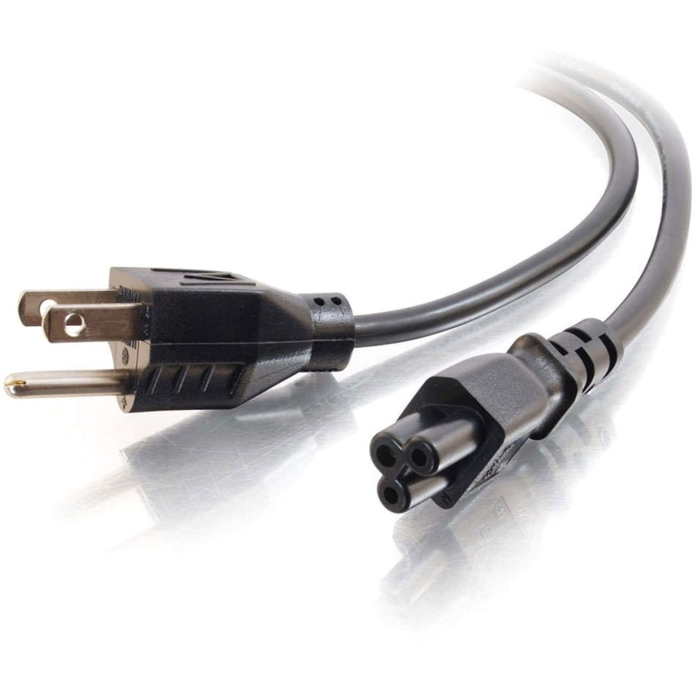 LASTAR INC. 27400 C2G 6ft Laptop Power Cord - 18 AWG - NEMA 5-15P to IEC320C5 - Replacement power cord for many laptops