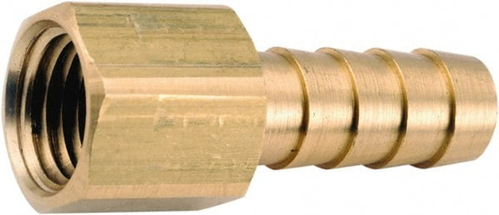 ANDERSON METALS 757002-0202 Barbed Hose Fitting: 1/8" x 1/8" ID Hose, Female Connector