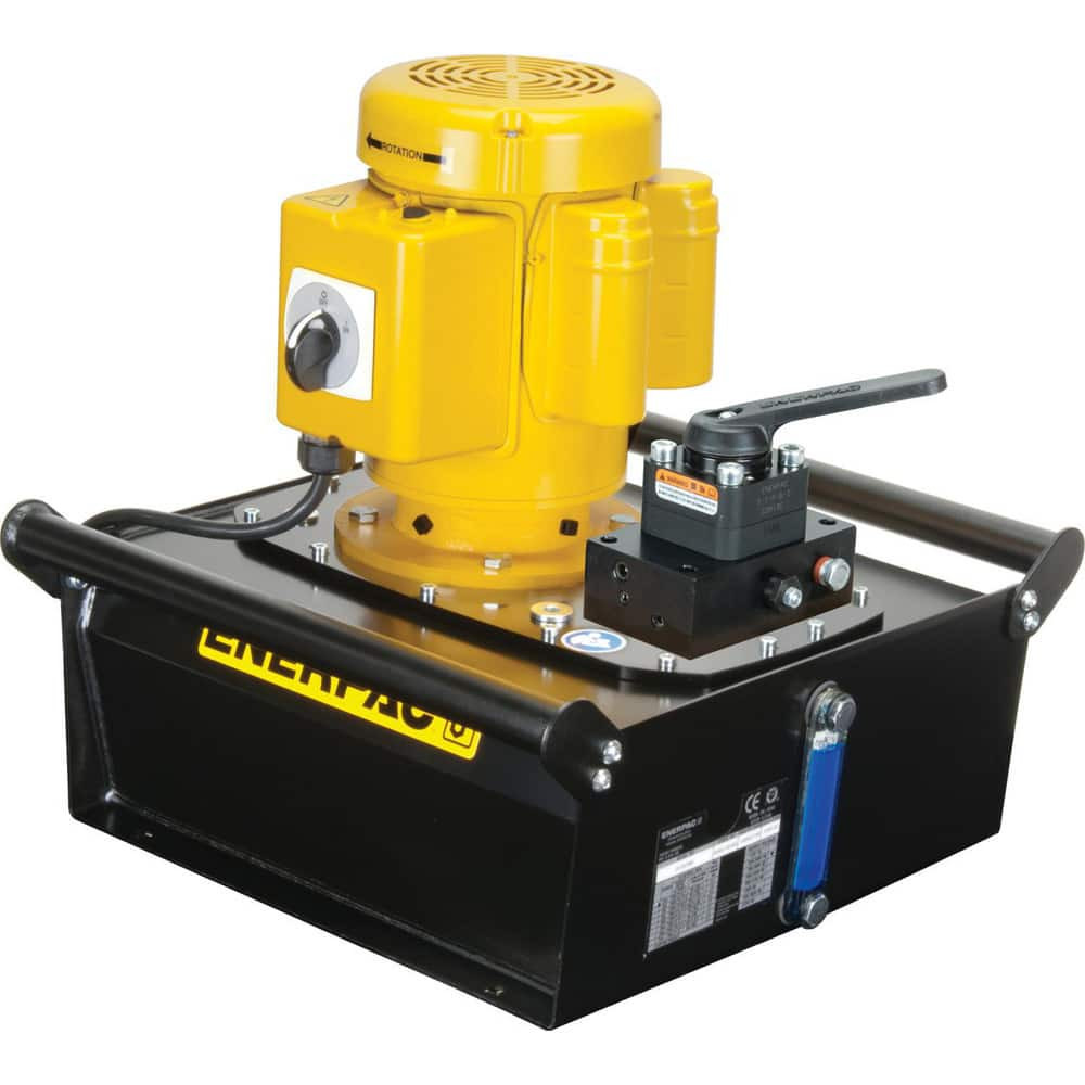 Enerpac ZE3320MB Power Hydraulic Pumps & Jacks; Type: Electric Hydraulic Pump ; 1st Stage Pressure Rating: 10000psi ; 2nd Stage Pressure Rating: 10000psi ; Pressure Rating (psi): 10000 ; Oil Capacity: 5 gal ; Actuation: Single Acting