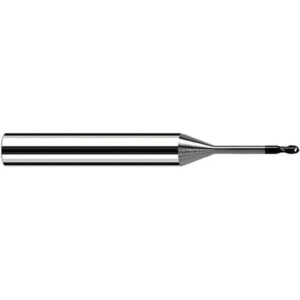 Fraisa B6068220 Ball End Mill: 4.00 mm Dia, 4.00 mm LOC, 2 Flute, Solid Carbide