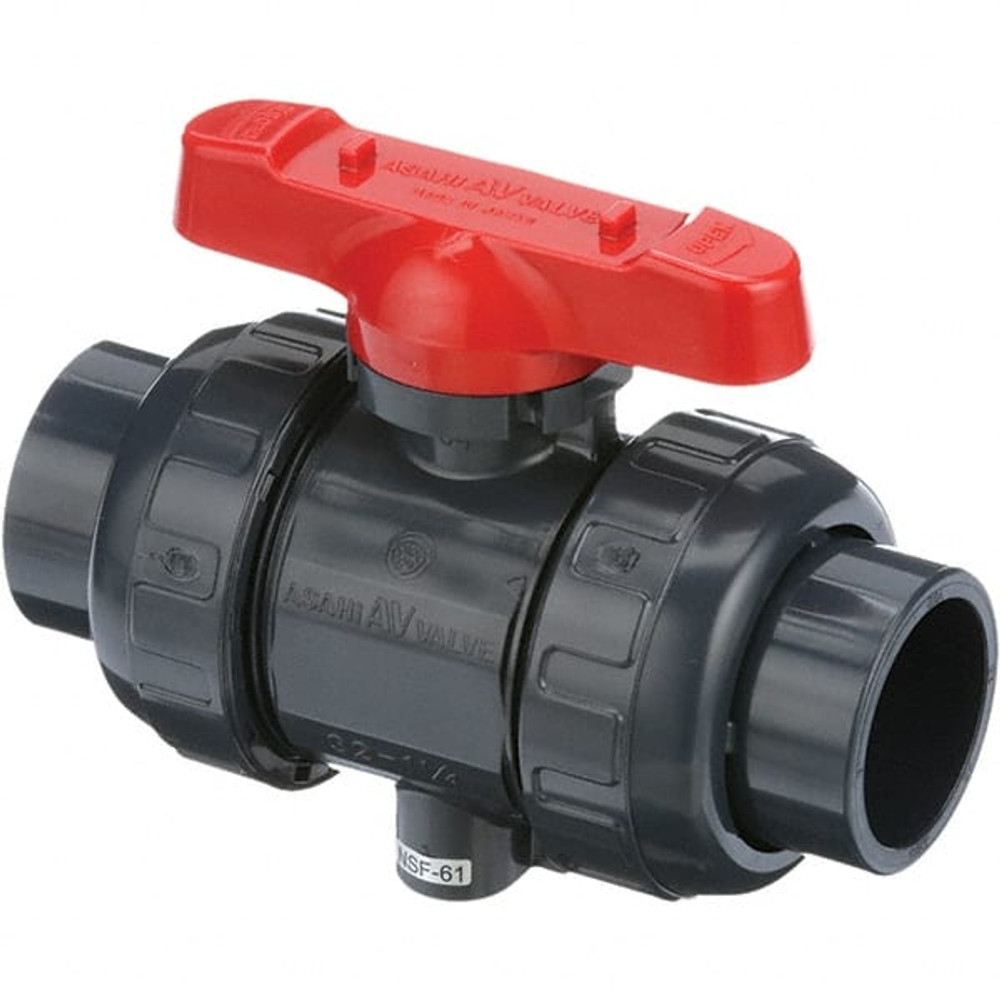 Asahi 1613015 Full Bore Manual Ball Valve: 1-1/2" Pipe, Standard Port