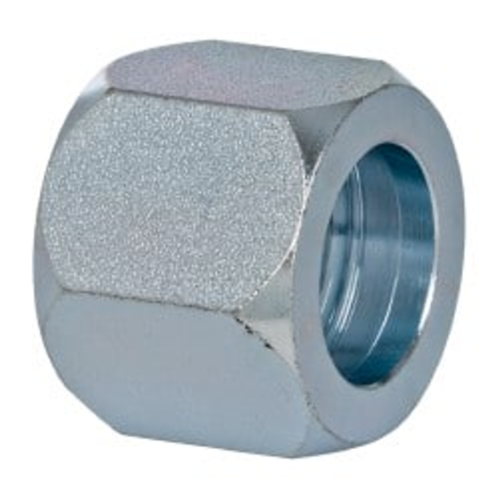 Eaton 1290-12S Steel Flared Tube Nut 3-Piece: 3/4" Tube OD, 1-1/16 -12 Thread, 37 ° Flared Angle