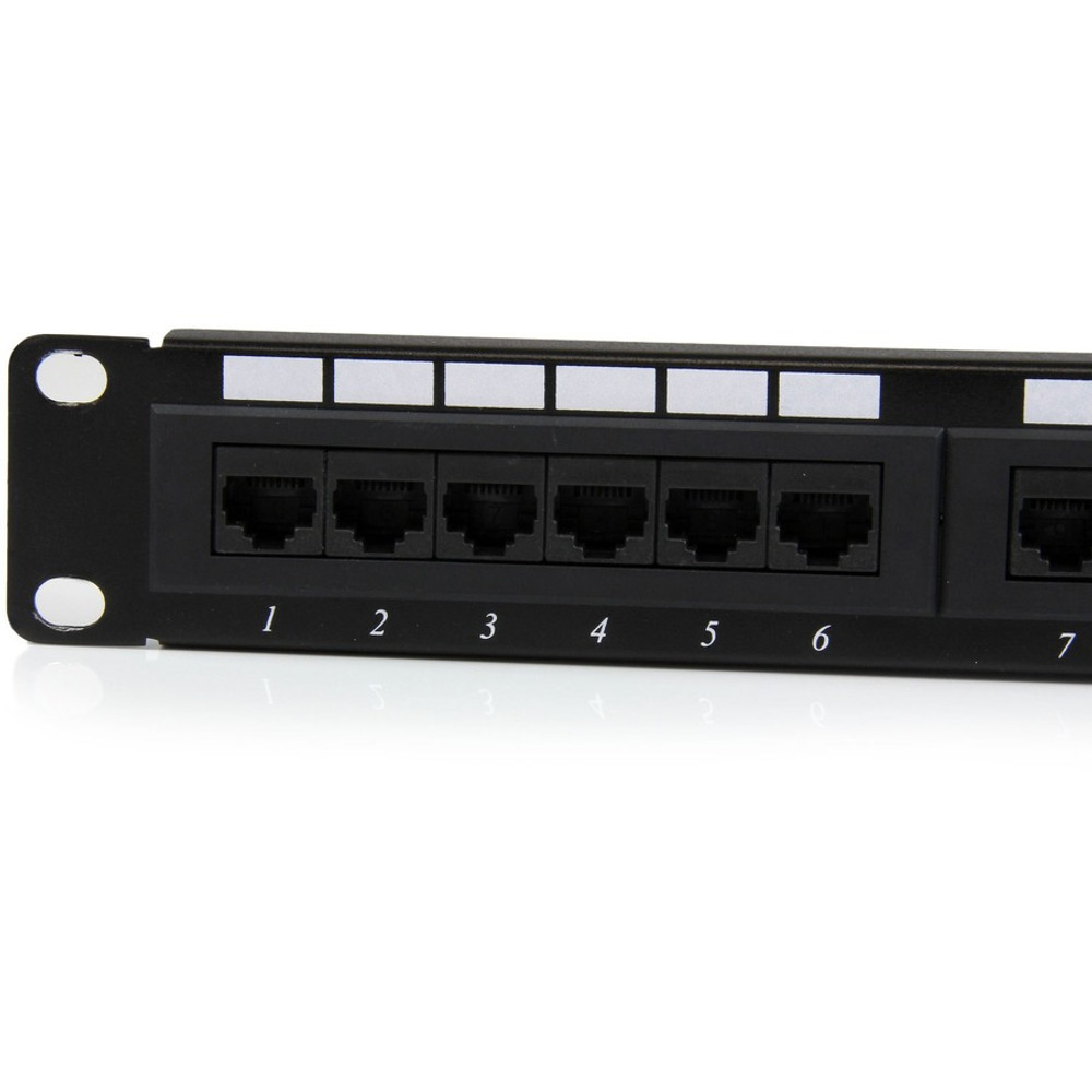 StarTech.com C6PANEL24 StarTech.com 24 Port 1U Rackmount Cat 6 110 Patch Panel