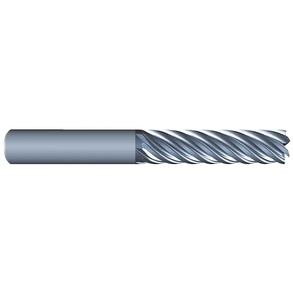 Eliminator 1420-2500 Square End Mill: 1/4" Dia, 7 Flutes, 1-1/8" LOC, Solid Carbide